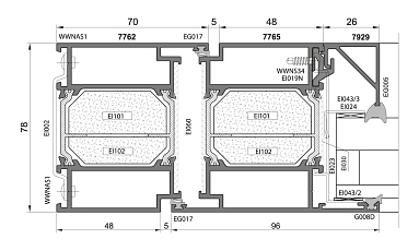 Procural PE 78 EI tř. EI30